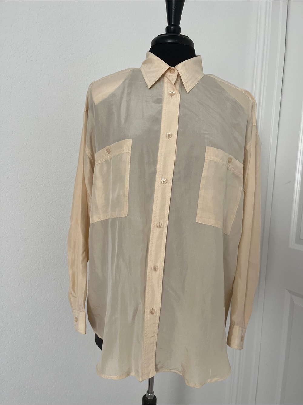 Gallagher silk button down shirt